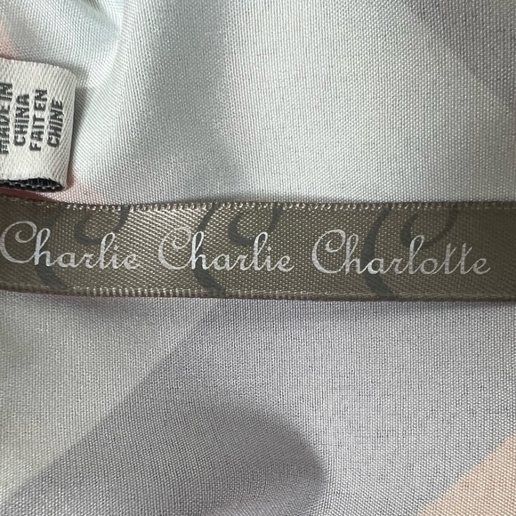 Charlie Charlie Charlotte Bright Geometric Chevron Print Wrap Dress - Size XL - Picture 8 of 11